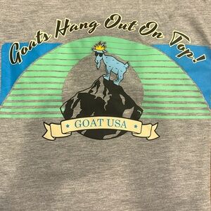 GOAT USA “Goats Hang Out On Top” long sleeve shirt Men’s Size Medium.